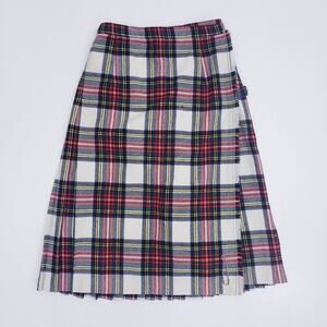 Vintage Glen Avon Tartan Plaid Skirt Kilt Stewart Dress Plaid Size 14
